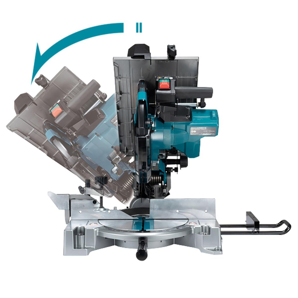Makita LH001GZ 40V Max XGT Brushless 260mm Table Top Mitre Saw with 1 x 4.0Ah Battery & Charger