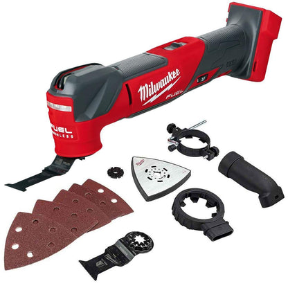 Milwaukee 18V 10 Piece Combo Kit with 3 x 5.0Ah Batteries & Charger & Accessory Set M18T4TKIT-4706